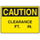 Seton 73155 OSHA Caution Signs - Clearance, Price/Each