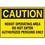 Seton 73236 OSHA Caution Signs - Robot Operating Area Do Not Enter Authorized Persons Only, Price/Each
