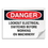Seton 73683 Danger Signs - Lockout Electrical Switches Before Working On Machinery, Price/Each