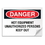 Seton 74729 Danger Signs - Hot Equipment Unauthorized Persons Keep Out, Price/Each