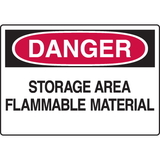 Seton 74867 Chemical & HazMat Signs - Storage Area Flammable Material