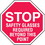 Seton Stop Safety Glasses Required In Plant Traffic Stop Signs, Price/Each