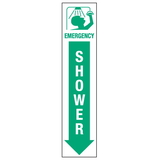 Seton 77022 Emergency Shower First Aid Equipment Sign