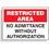 Seton Restricted Area Signs - No Admittance Without Authorization, Price/Each