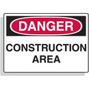 Seton 79433 Fiberglass OSHA Sign - Danger - Construction Area