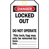 Seton 79819 Heavy-Duty Lockout Tags - Danger Locked Out