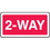 Seton 80393 Directional Stop Signs - 2-Way, Price/Each