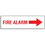 Seton 81080 Fire Alarm with Right Facing Arrow - Directional Signs, Price/Each