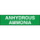 Seton Anhydrous Ammonia Truck and Tank Signs, Price/Each