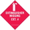 Seton 8287A Extinguisher Missing Ext # (w/graphic) Self-Adhesive Vinyl Fire Sign, Price/Each