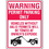 Seton 82951 Parking Permit Signs - Towed at Owners Expense, Price/Each