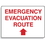 Seton 83113 Emergency Signs- Evacuation Route Arrow Straight, Price/Each