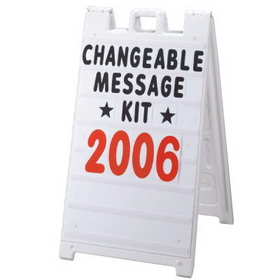 Seton 83324 Plasticade? Changeable Message Kit 8410