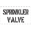 Seton 83827 Sprinkler Valve - Fire &amp; Exit Equipment Stencil, Price/Each