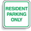 Seton 85448 Mini Parking Signs - Resident Parking Only, Price/Each