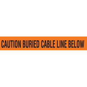 Seton 85494 Detectable Underground Warning Tape - Caution Buried Cable Line Below
