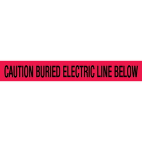 Seton 85497 Detectable Underground Warning Tape - Caution Buried Electric Line Below