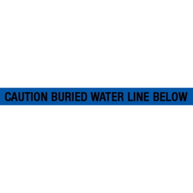 Seton 85504 Detectable Underground Warning Tape - Caution Buried Water Line Below
