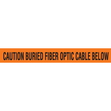 Seton 85518 Detectable Underground Warning Tape - Caution Buried Fiber Optic Cable Below