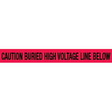 Seton 85520 Detectable Underground Warning Tape - Caution Buried High Voltage Line Below
