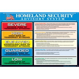 Seton 85544 Homeland Security Advisory System Wall Charts