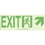Seton 85562 Brady Hi-Intensity Photoluminescent Signs - Exit with Right Upper Arrow, Price/Sign