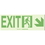 Seton 85564 Brady Hi-Intensity Photoluminescent Signs - Exit with Right Lower Arrow, Price/Sign