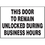 Seton 85850 Security &amp; Door Labels- Door Unlocked, Price/5 /Label
