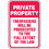 Seton Property Security Signs - Full Extent, Price/Each