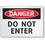 Seton FireFly Reflective Safety Signs - Danger - Do Not Enter, Price/Each