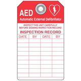 Seton 87568 AED Tag Inspect This Unit Carefully - 3"W x 5-3/4"H