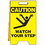 Seton 88326 Heavy Duty Floor Stand Signs- Watch Your Step (With Graphic), Price/Each