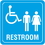 Seton 89394 Handicap Accessible Restoom Interior Sign, Price/Each