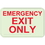 Seton 89435 Emergency Exit Only Sign - Braille Glow-In-The-Dark Signs, Price/Each