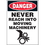Seton 89889 Machine Hazard Warning Labels - Danger Never Reach Into Moving Machinery, Price/5 /Label