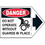 Seton 90267 Machine Safety Arrow Labels - Danger Do Not Operate Without Guards, Price/5 /Label