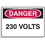 Seton 90307 Baler Safety Labels - Danger 230 Volts, Price/5 /Label