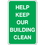 Seton 92411 Trash Signs- Help Keep Our Building Clean, Price/Each