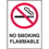 Seton 9378A Graphic No Smoking Signs - No Smoking Flammable, Price/Each