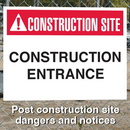 Seton 94150 Construction Site Safety Signs - Construction Entrance