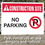 Seton 94157 Construction Site Safety Signs - No Parking with Graphic, Price/Each