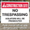 Seton 94160 Construction Site Safety Signs - No Trespassing Violators Prosecuted, Price/Each
