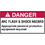 Seton 94300 NEC Arc Flash Protection Labels - Danger Arc Flash &amp; Shock Hazard, Price/5 /Label
