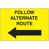 Seton 94778 Portable Emergency Response Signs - Follow Alternate Route