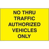 Seton 94779 Portable Emergency Response Signs - No Thru Traffic