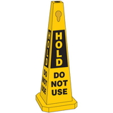 Seton 95210 Safety Traffic Cones- Hold Do Not Use