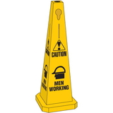 Seton 95214 Safety Traffic Cones- Caution Men Working