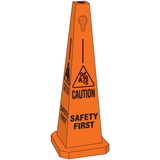 Seton 95223 Safety Traffic Cones- Caution Safety First