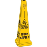 Seton 95233 Safety Traffic Cones- Caution Work Safely