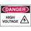 Seton 96294 High Performance SetonUltraTuff? Polyester Labels - Danger High Voltage, Price/5 /Label